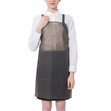 예경 고주파 우레탄 방수 앞치마 H형 소 PO-05, 15반투명검정색, 1개
