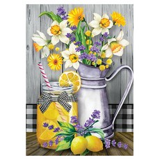 KUMIHANDS 家居裝飾 向日葵畫布型鑽石畫, 1個, F