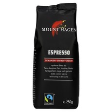 마운트하겐 유기농 디카페인 그라운드 분쇄원두, 에스프레소, 250g, 1개