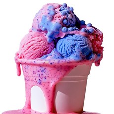 SLKO 棉花糖冰淇淋史萊姆, 1個, 混合色