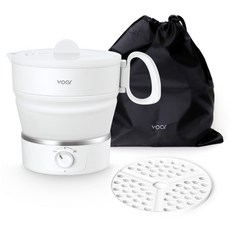 voar 折疊式攜帶用折疊式自由沸騰旅行用電熱水壺, VPEP-004WH