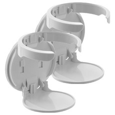 플렉스라인 무타공 공중부양 접이식 컵홀더 벽걸이형, 화이트, 2개