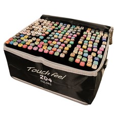 터치필 더블헤드 알콜 유성 마카펜 204종 + 크로스백 세트, 204색, 1세트