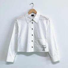 반에이크 여성용 아웃포켓 프린트 셔츠