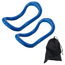 Elsso 伸展皮拉提斯瑜伽環 2入, 硬質藍, 2個