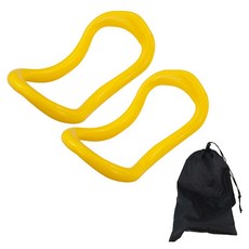 엘쏘 스트레칭 필라테스 요가링 2p, 하드옐로우, 2개