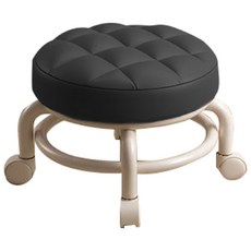滑輪矮凳, 1個, 黑色