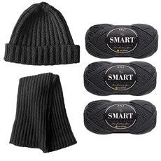 울클럽 초보자용 뜨개 DIY 패키지 뜨개실 3p +인쇄도안 세트, 812 다크그레이, 1세트