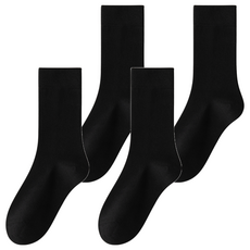 NICOFUN 愛定做 女款MIU系穿搭無骨縫頭中筒襪 2雙