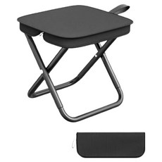 Ganji Life 便攜袋式戶外折疊凳, 1個, 黑色