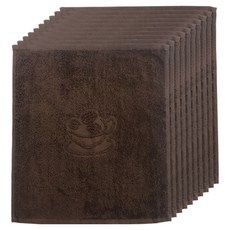 Casaro Barista 純棉咖啡廳抹布 廚房毛巾 L, 10個, 棕色