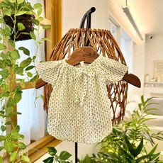 Jubico 狗狗可愛小碎花連身裙, 1個, 藍色