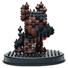 카데레 동물 블럭 3D 입체조립 DIY 캡슐키트, 초코강아지, 1개