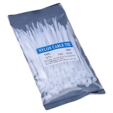 다용도 고강도 케이블타이 TCT-150 100p, 화이트, 1개
