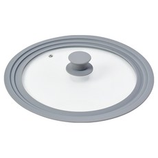 papaskitchen 灰色矽膠多功能鍋蓋, 28cm, 1個