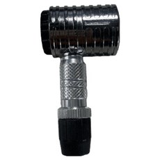 CREATE 360度單鍵氣嘴夾頭自行車幫浦 空氣注入器 氣嘴頭, 銀色, 1個