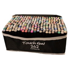 Touch Feel Art Marka Design Marka 筆+十字包套裝, 262 種顏色 + 12 種禮品, 1套