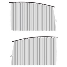 Ez2mk 夏日涼感側邊導軌窗簾式後座遮陽簾 MS-940, 2個, 灰色