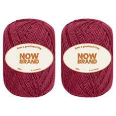 WoolClub NOWBRAND 挺實銅氨纖維編織線 70g, 2個, 710 深覆盆子色