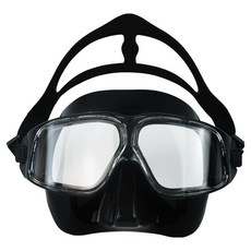 SNEFF 全景自由潛水面鏡 浮潛, 黑色