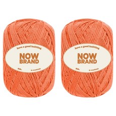 WoolClub NOWBRAND 彈韌銅氨纖維編織線 70g, 2個, 740 霓虹橘