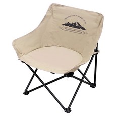 ROTICAMP Easy Wide 可折疊輕量露營椅, 卡其色, 1個