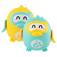 潛水企鵝沐浴玩具2件組, 1套