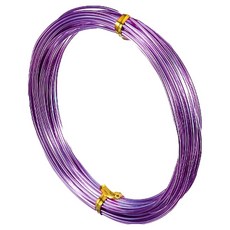 1991 Project 工藝用彩色鐵絲 1mm, 1個, 2 紫色