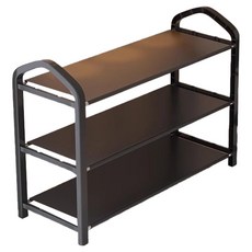 Ssome's Mine 層架鞋櫃 63cm, 3層, 黑色