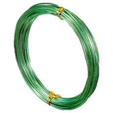 1991 Project 工藝用彩色鐵絲 1mm, 1個, 4 綠色