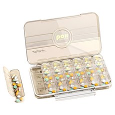 SOMEDAY Premium 星期便攜藥盒 21格 透明 23 x 13 x 3 cm, 1個