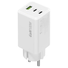 JUPAZIP USB PD 100W PPS GaN 超高速接地多功能迷你充電器 HCG05, 白色, 1個