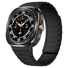 BUILTIN Galaxy Watch 磁吸式矽膠錶帶 Ultra, 黑色, 1個