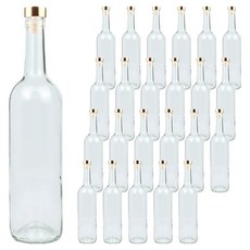 공병상회 와인병WC 투명 + T형 마개 골드, 750ml, 24개