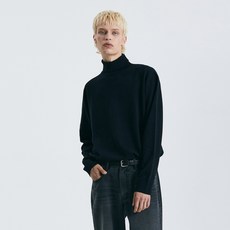 TNGT 男士寬鬆版喀什米爾混紡高領針織衫 TNSW3F203