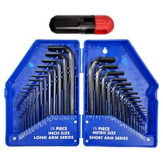 vavelop 萬能六角L型扳手30件組 + 扳手導引器套組, 1套