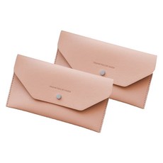 DAYRHYTHM 父母零用錢信封皮革錢包, 粉紅色, 2個