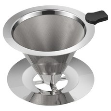 Habier 手沖不鏽鋼咖啡濾杯濾網 單一顏色, 1個, 1入