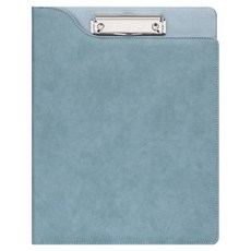 Tinko 折疊式皮革雙面A4文件板夾, 藍色, 1個