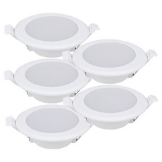 LISHIN Vitson LED筒燈薄型防潮型4吋嵌入式燈10W燈泡色, 5個, 單一顏色