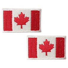 동대문단추왕 열접착식 국기 자수 패치 와펜, 캐나다, 2개