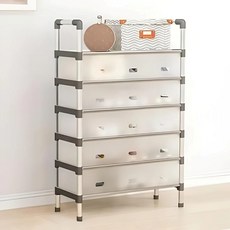 Parva 附罩式簡易收納鞋櫃整理架, 1個, 灰色