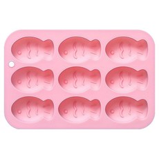 이홈베이킹 미니붕어빵 실리콘몰드 9구, 랜덤발송, 1개