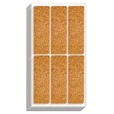 沈社長家 塗層標籤紙 名牌膠帶 索引貼紙 軟木組合, 12個, 6入