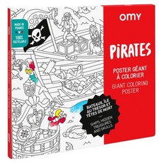 omy 著色海報 海盜 POS44, 1個, 混色