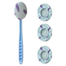 셀리빙 때타올 등밀이 + 등자루 리필 3p 세트 370 x 105 x 75 mm, 블루, 1세트