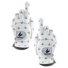 老鷹高爾夫 男士用 JJIN 高爾夫手套 雙手用, 1套, 白色