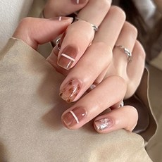 Maket Gamseong Press Noir 法式黑美甲片, no 1, 4個