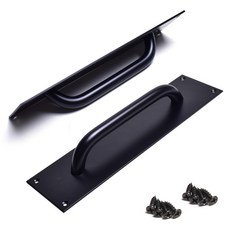 Sonjabisesang 歐式板狀把手 80mm, 黑色, 2個