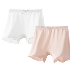 Kids Day 女童安全褲 莫代爾 60支紗 荷葉邊 2件組